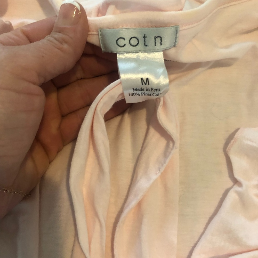 Cotn Women's Pink Ruffled Robe EUC 1966 - Picture 4 of 10